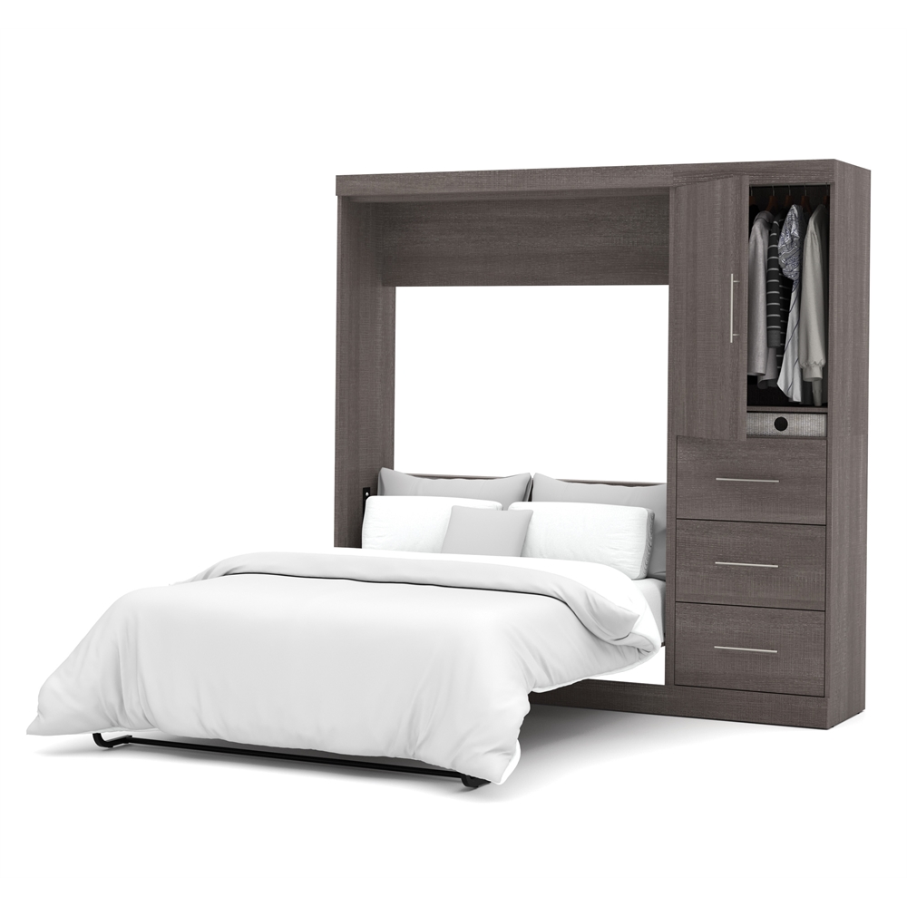 Nebula 84" Full Wall bed kit in Bark Gray. Picture 1