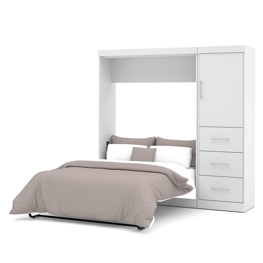 Nebula 84" Full Wall bed kit in White. Picture 1