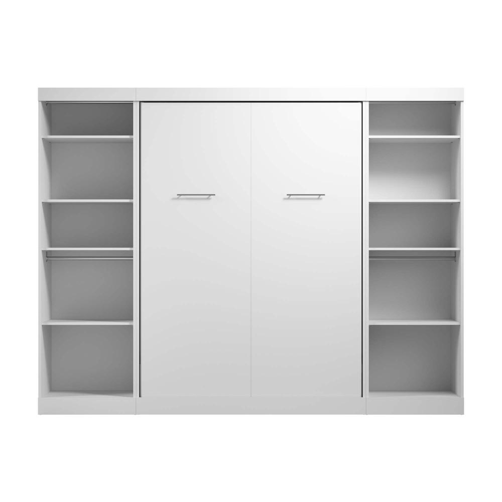 Full Murphy Bed and 2 Closet Organizers in White. Picture 2