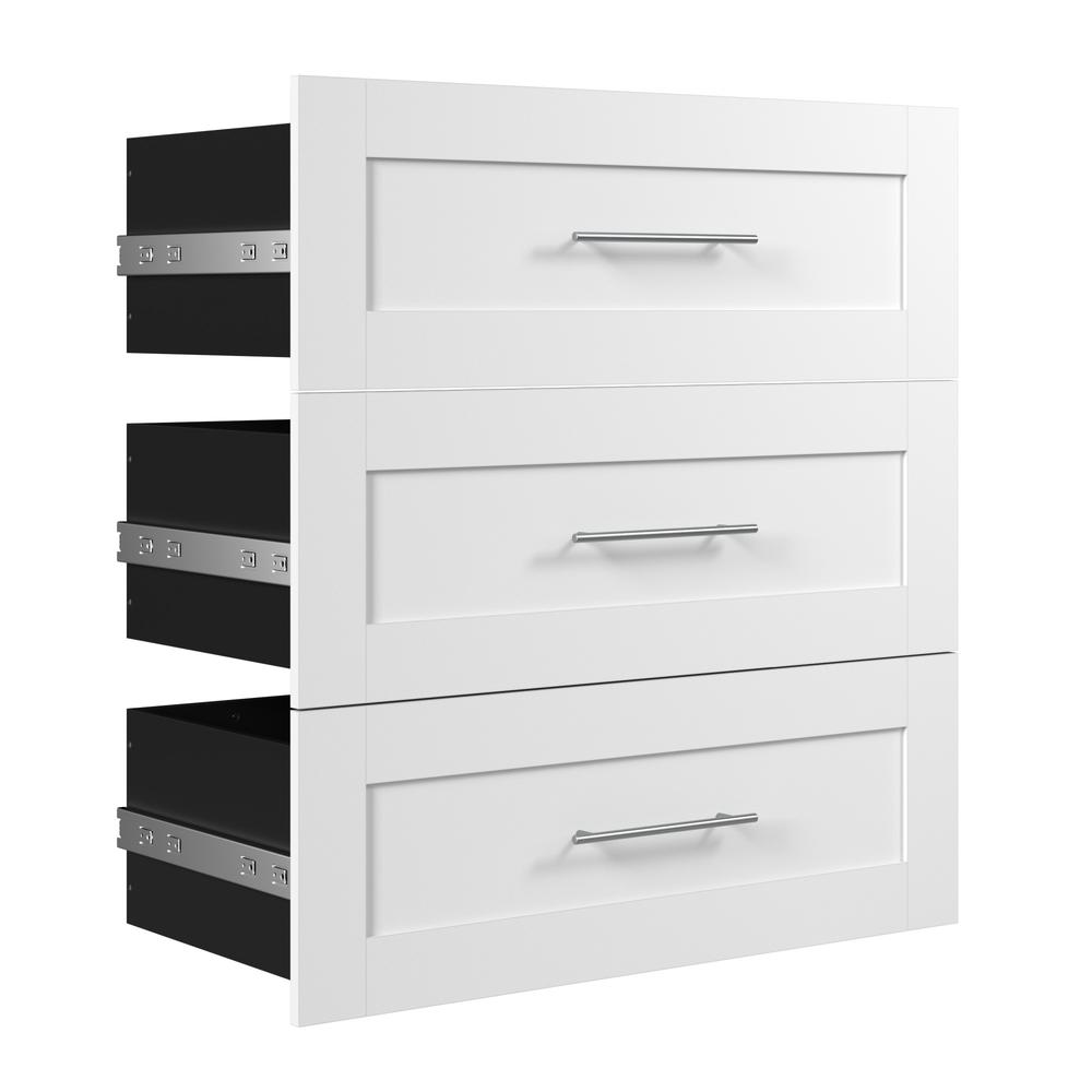 Bestar Pur 3 Drawer Set for Pur 36W Closet Organizer White. Picture 2
