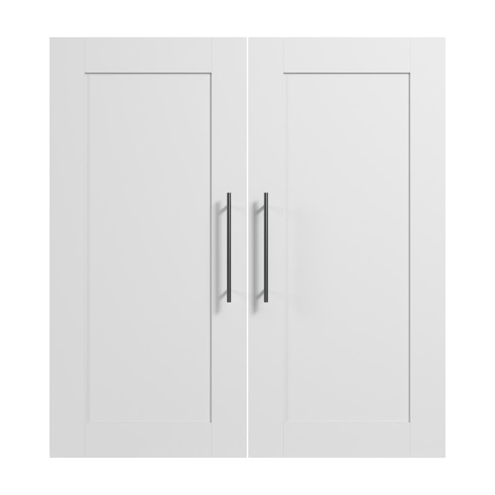 Bestar Pur 2 Door Set for Pur 36W Closet Organizer , White. Picture 2