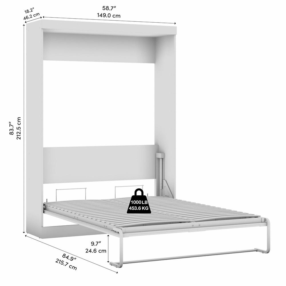 Pur Full Wall bed in White. Picture 6