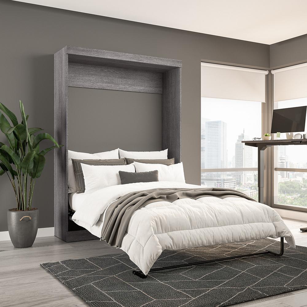 Bestar Pur 59W Full Murphy Bed in Bark Grey. Picture 2