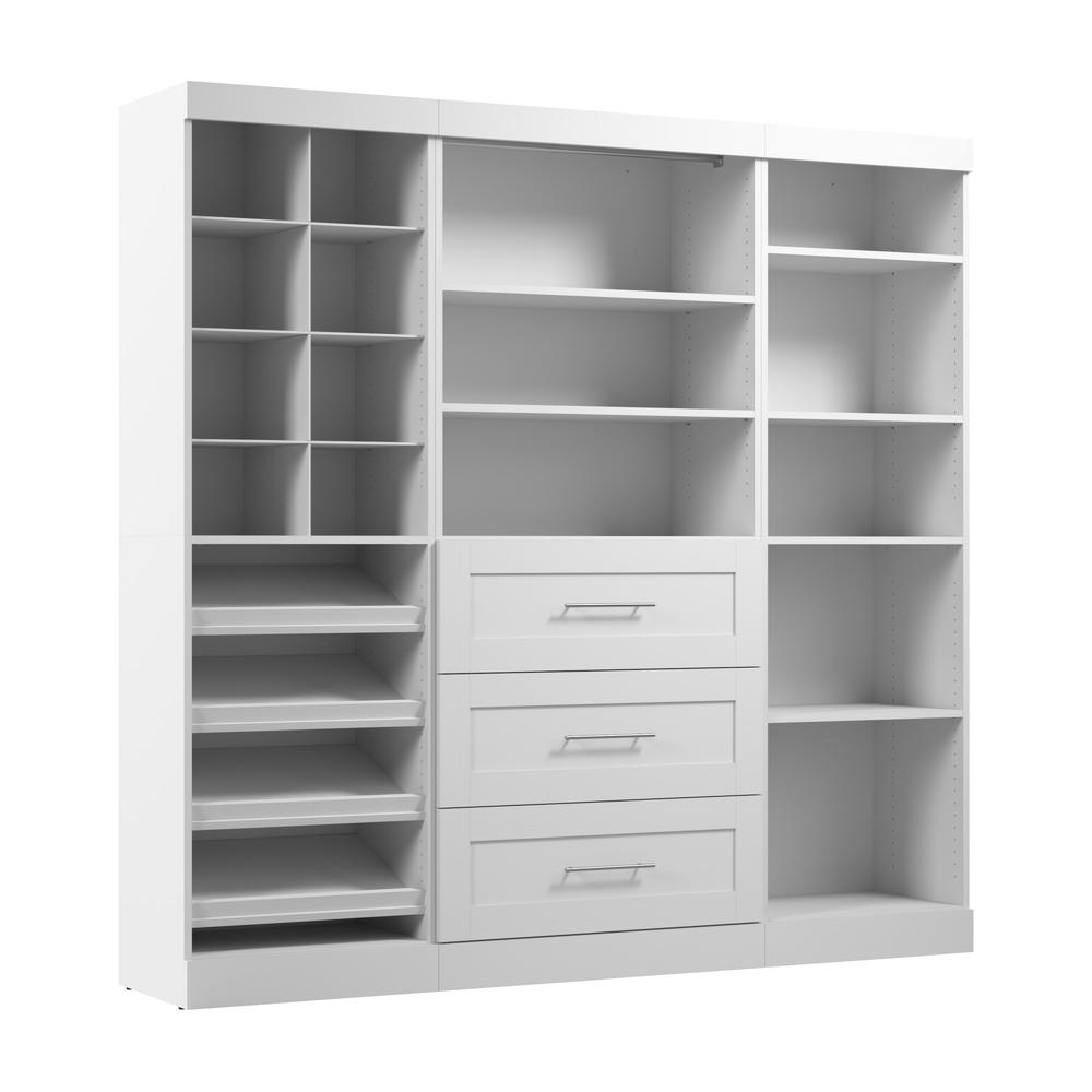 Pur 86" Storage kit in White. Picture 1