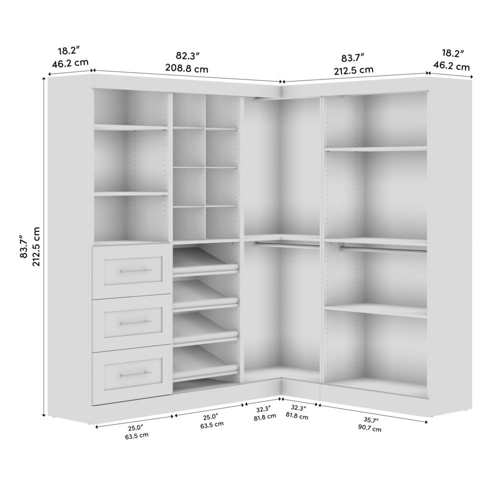 Corner Storage kit in Bark Gray. Picture 5