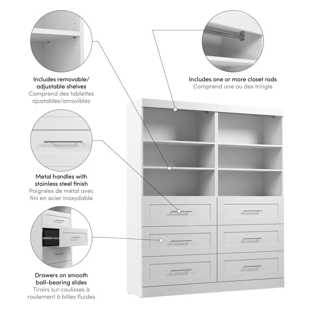 Pur 72" Storage kit in White. Picture 4