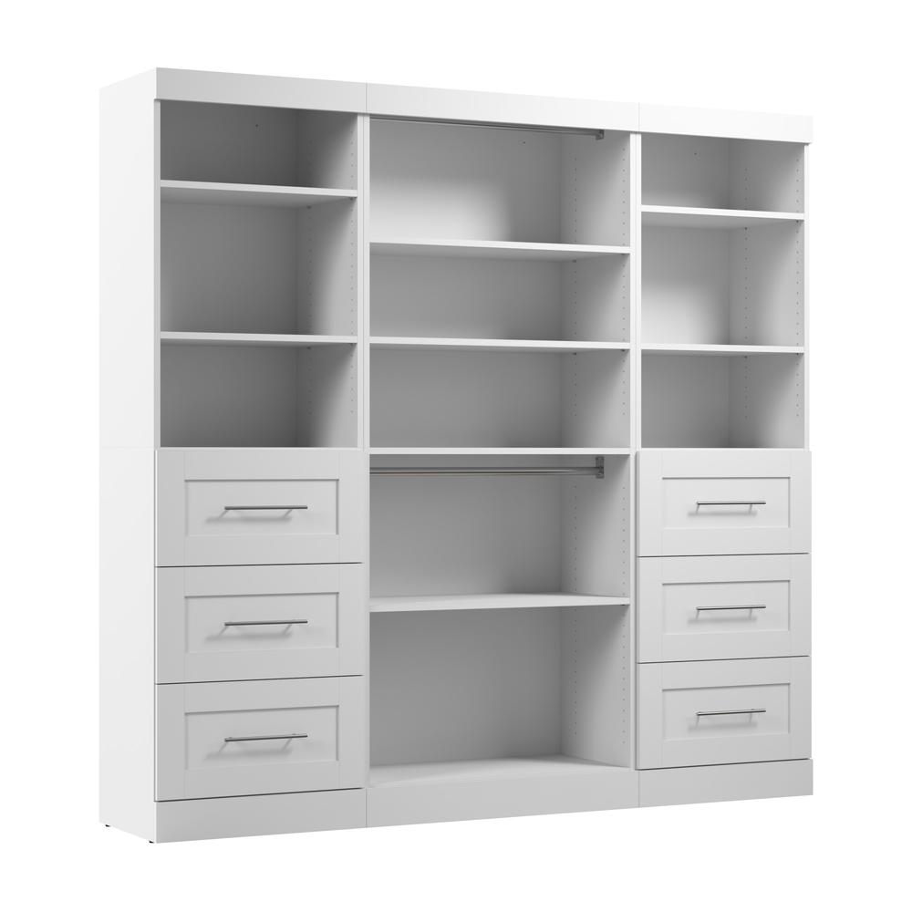 Pur 86" Storage kit in White. Picture 1