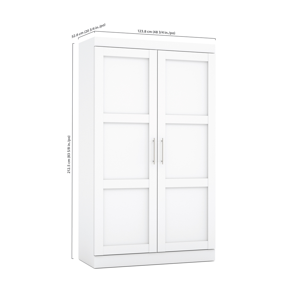 Pullout Armoire in White. Picture 3