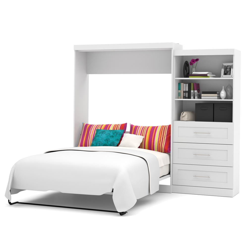 Pur 101" Queen Wall bed kit in White. Picture 1