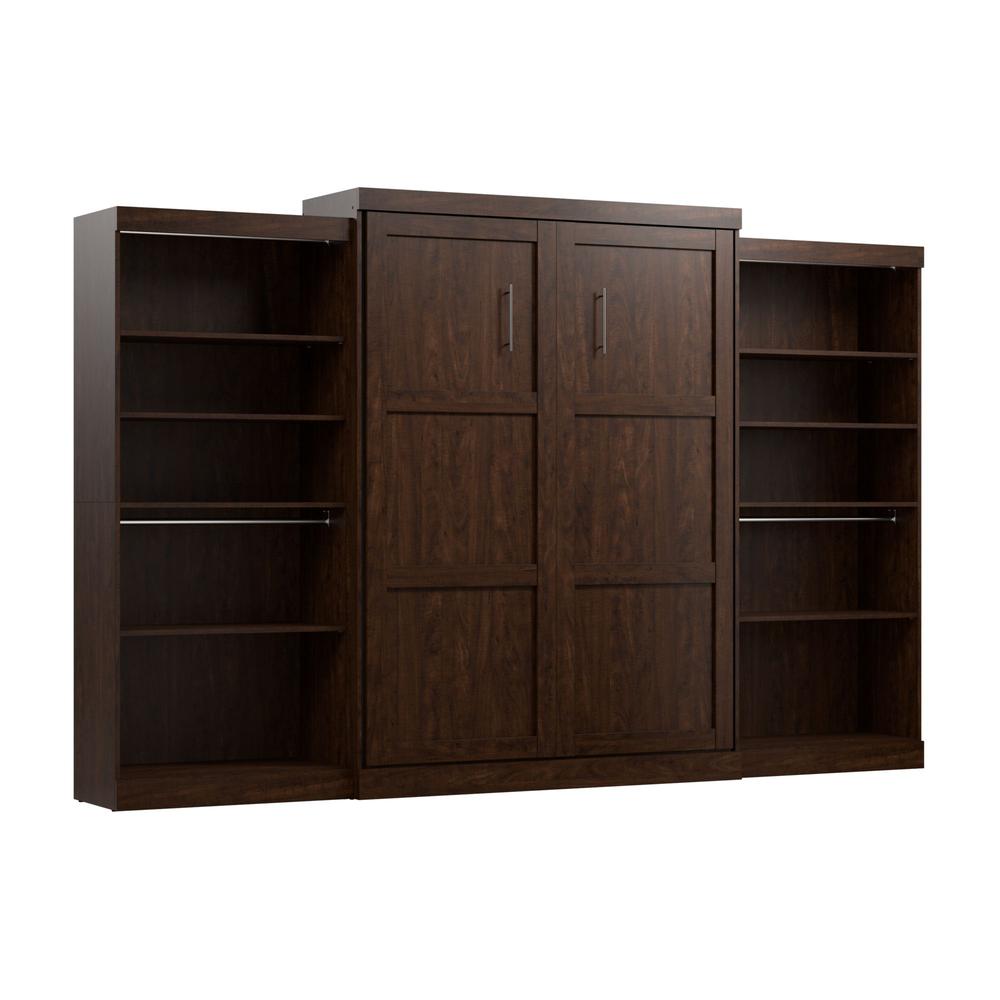 Queen Murphy Bed with 2 Shelving Units (137W). Picture 1