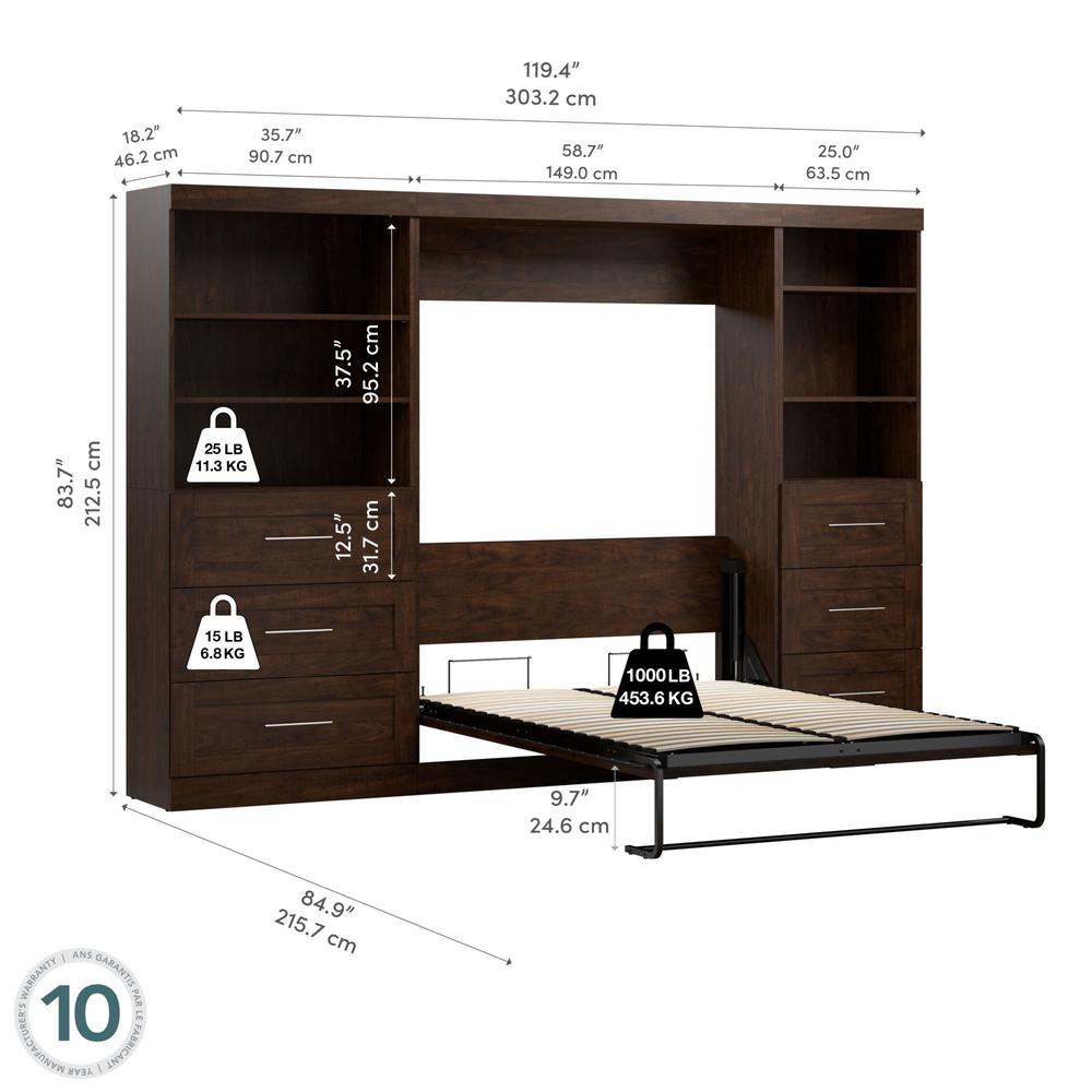 Pur 120" Full Wall bed kit in Chocolate. Picture 7
