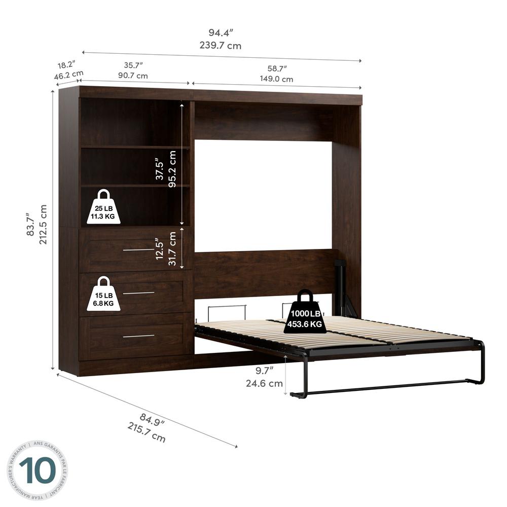 Pur 95" Full Wall bed kit in Chocolate. Picture 7