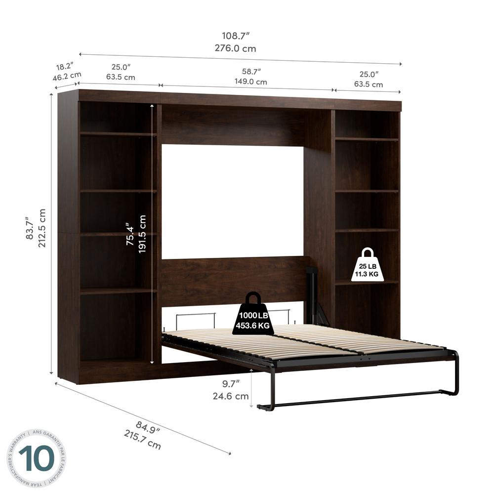 Pur 109" Full Wall bed kit in Chocolate. Picture 7