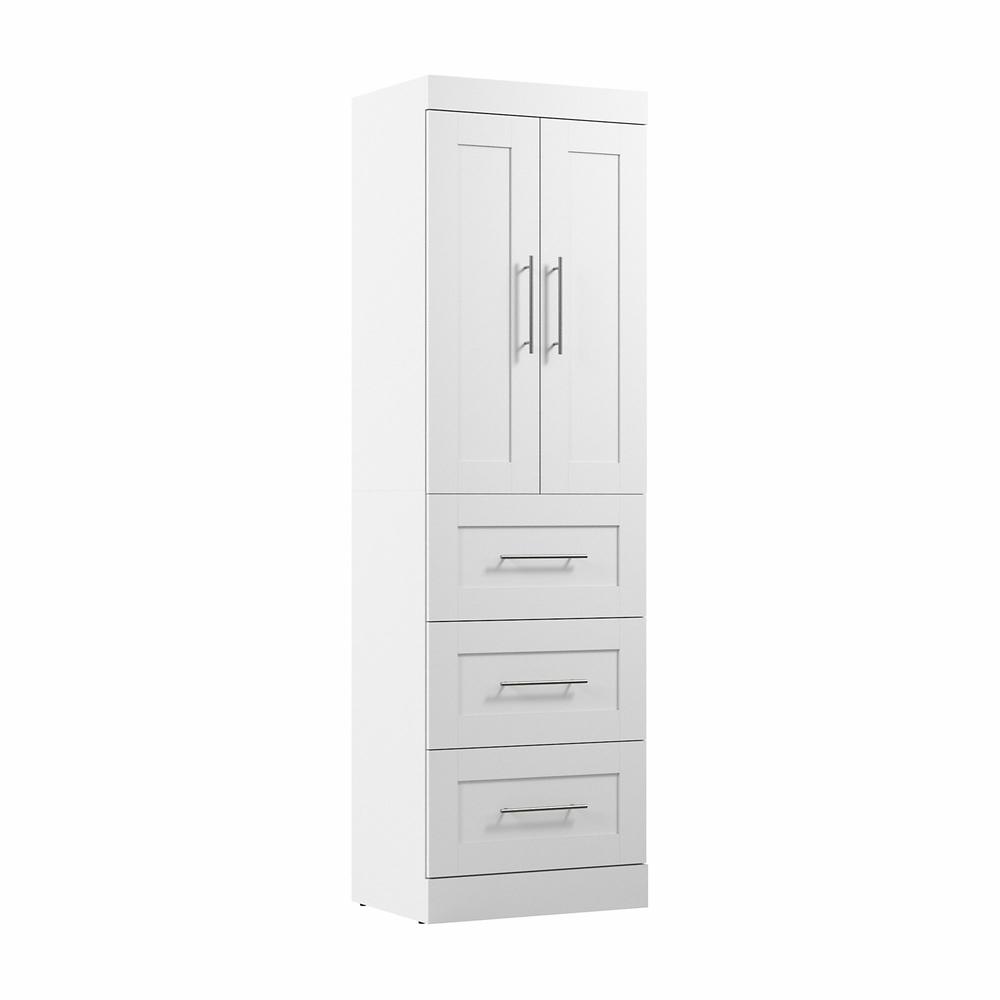 Pur 25W Wardrobe with Drawers in White. Picture 1