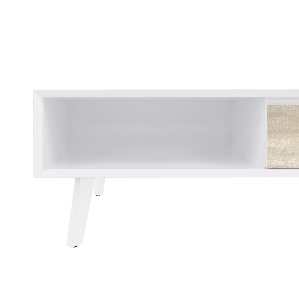 Bestar Adara 48W Coffee Table in uv white and mountain ash gray. Picture 12