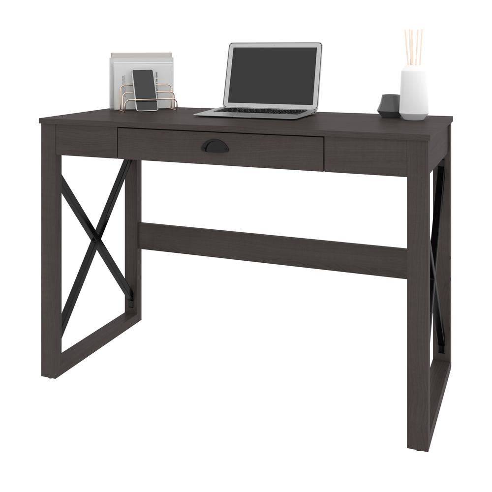 Bestar Talita 45W Small Desk in storm gray. Picture 2