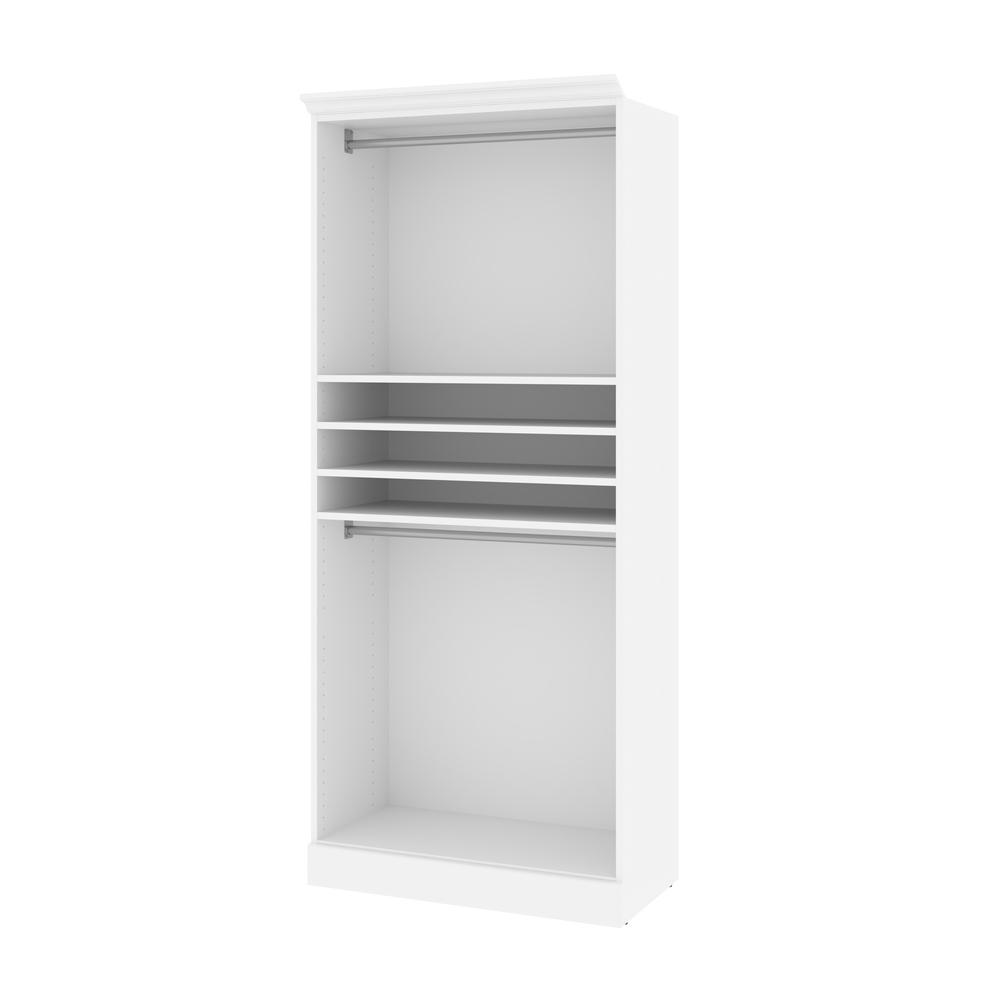 Versatile 36W Closet Organizer in White. Picture 2