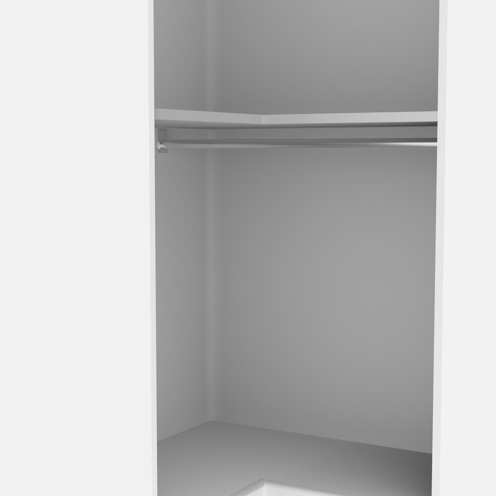 Versatile 36W Corner Closet Organizer in White. Picture 5