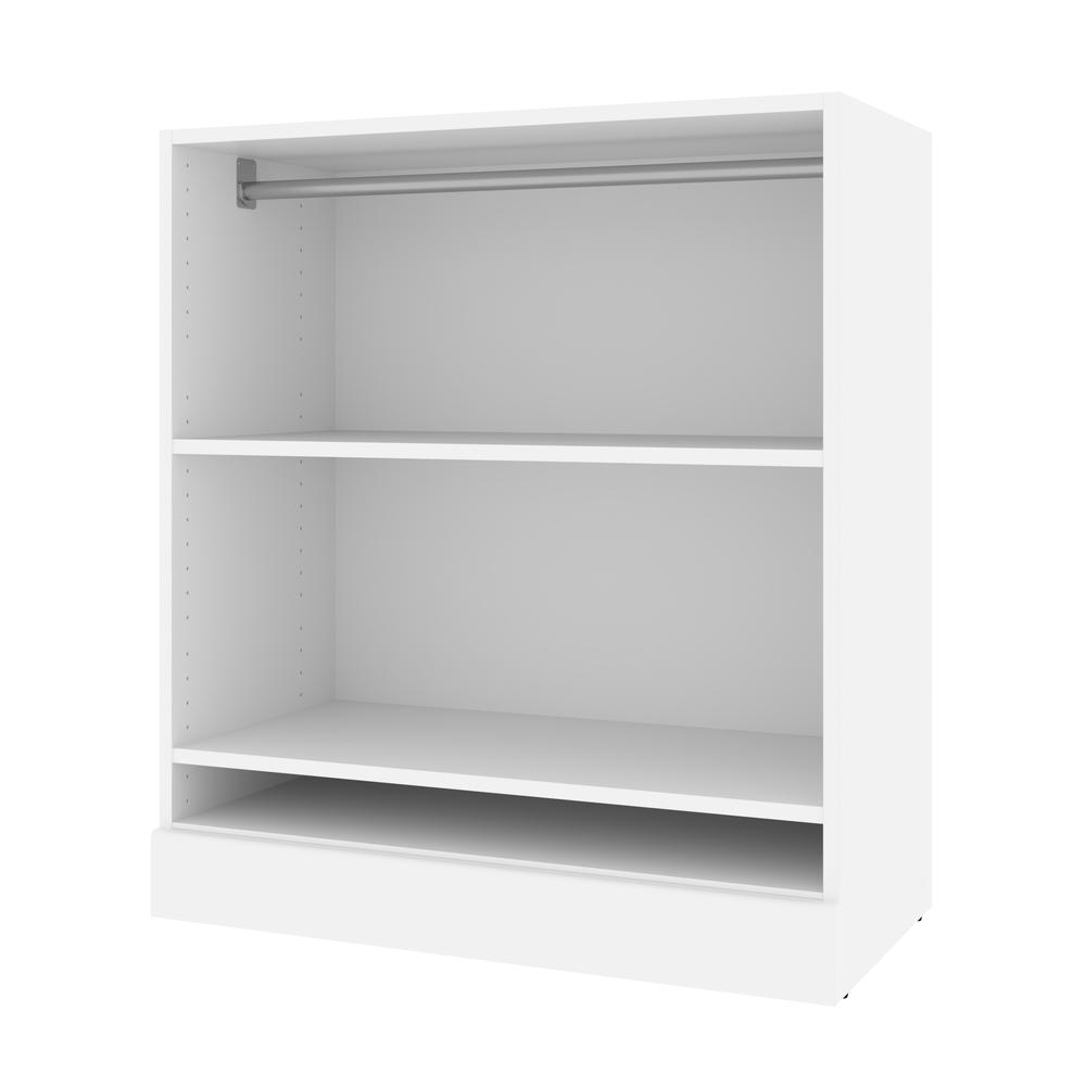 Versatile 36W Small Closet Organizer in White. Picture 2