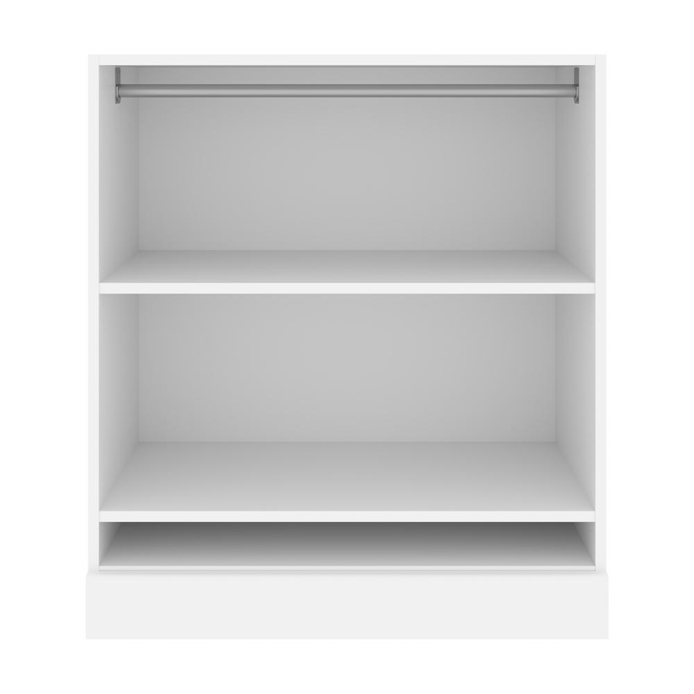 Versatile 36W Small Closet Organizer in White. Picture 1