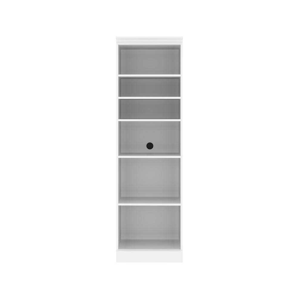 Versatile 25W Closet Organizer in White. Picture 1