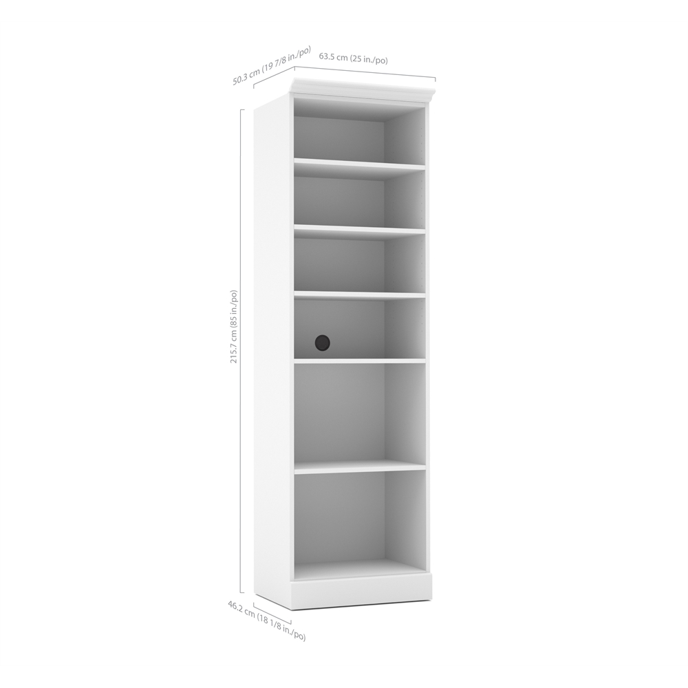Versatile 25" Storage unit in White. Picture 2