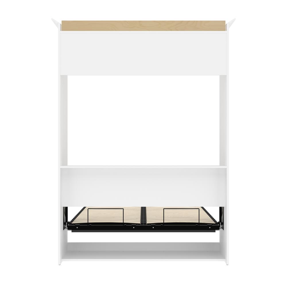Versatile 64W Full Murphy Bed in White. Picture 25