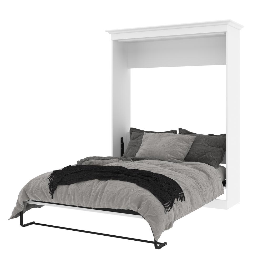 Versatile 70W Queen Murphy Bed in White. Picture 6