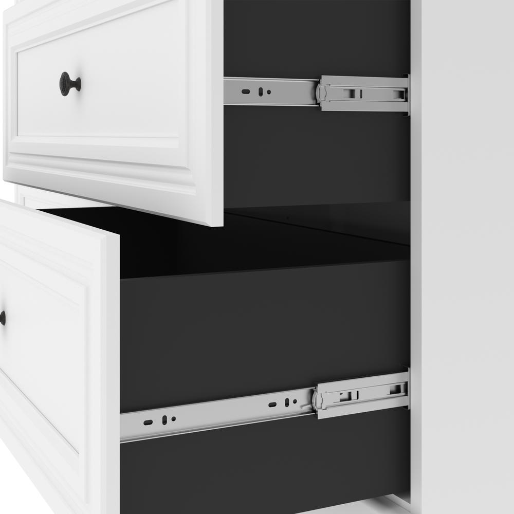 Versatile 72W Closet Organizer with Drawers in White. Picture 5