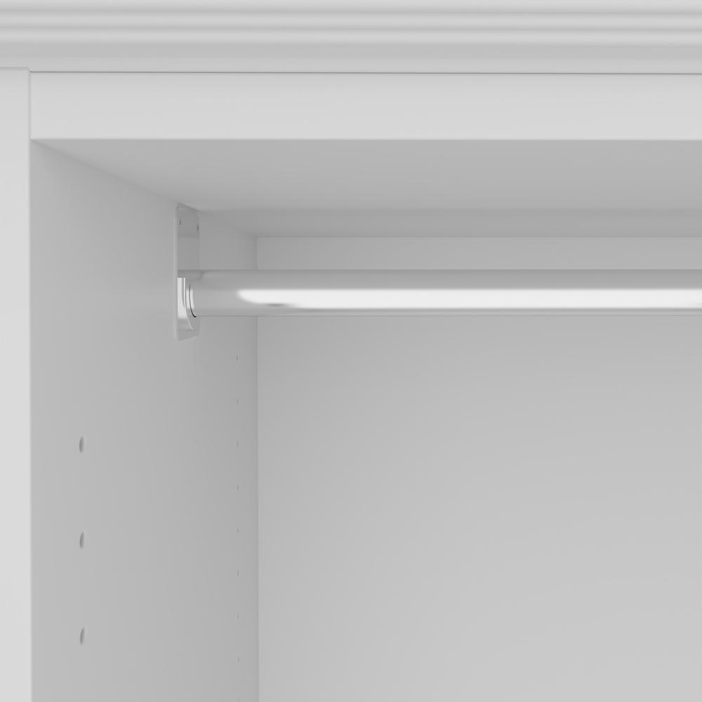 Versatile 108W U-Shaped Walk-In Closet Organizer in White. Picture 5