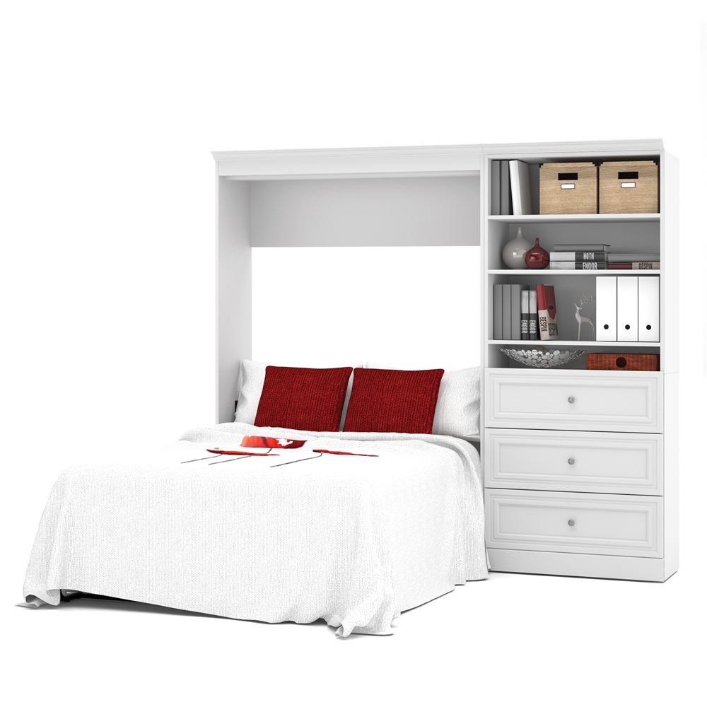 Versatile 95' Full Wall bed kit in White. Picture 1