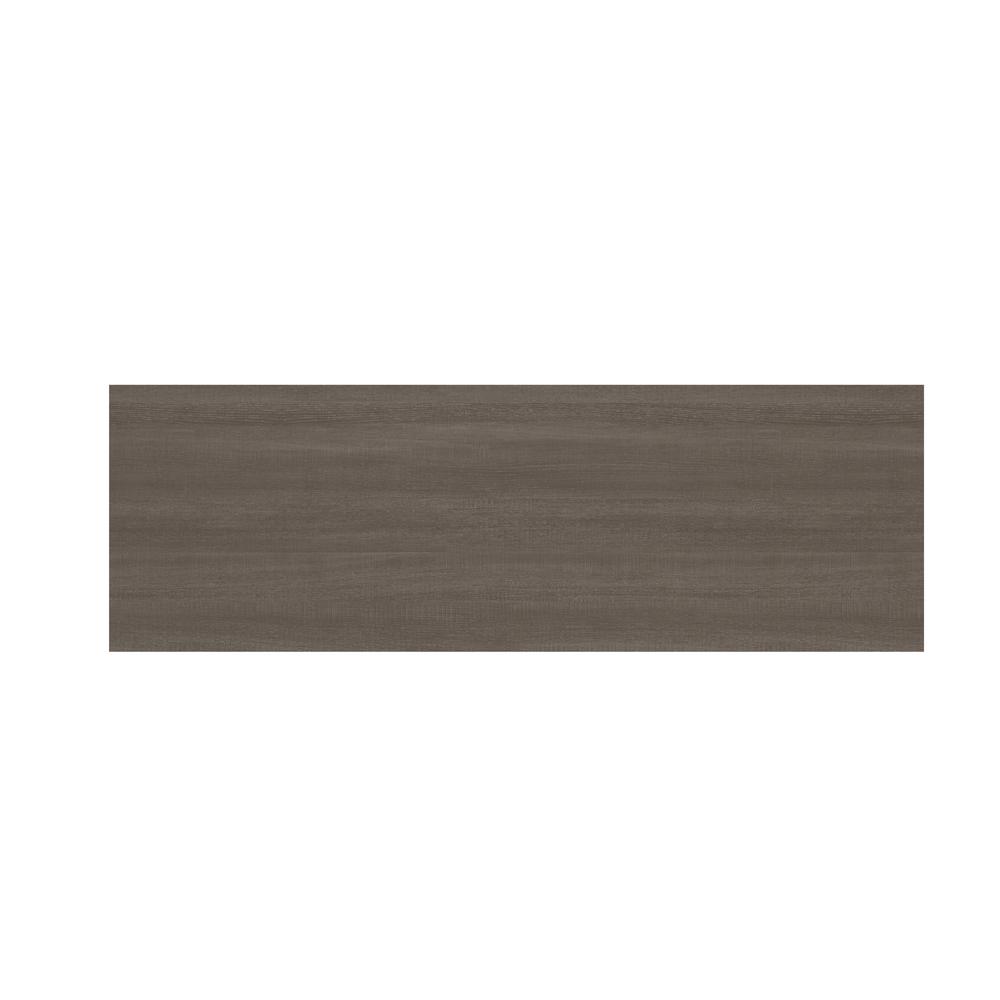 Bestar Prestige + 72W Narrow Desk Shell in bark grey & slate. Picture 6