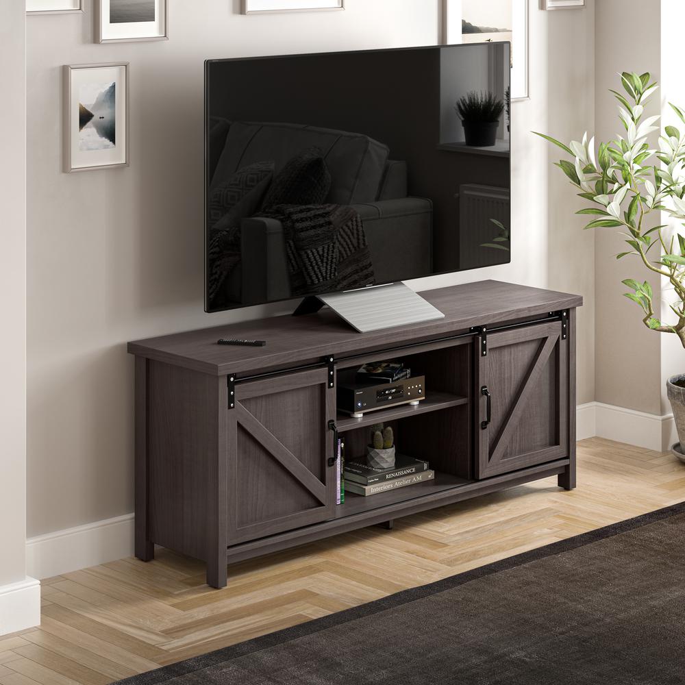 Bestar Isida 58W TV Stand in storm gray. Picture 7