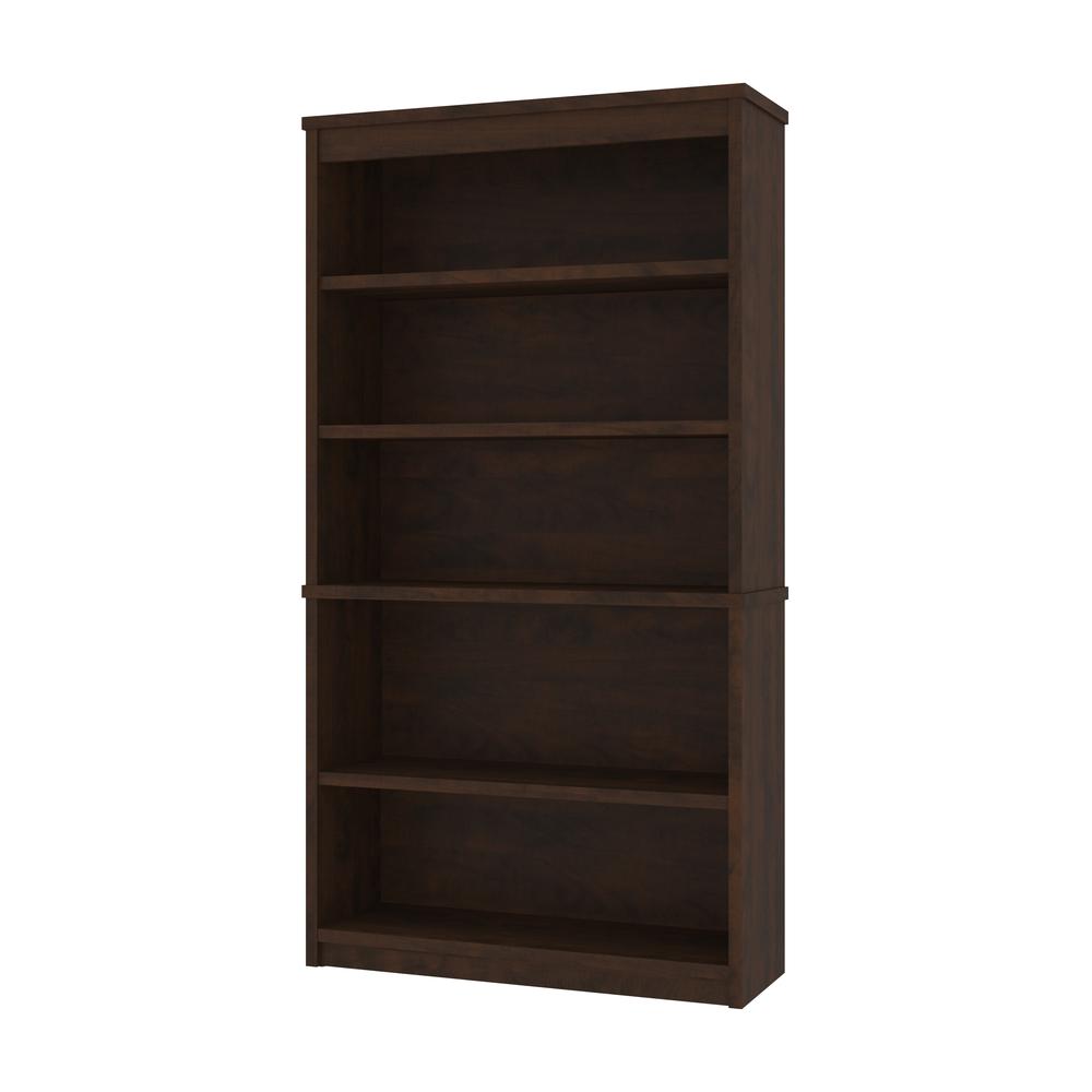 Bestar Universel 36W Bookcase , Chocolate. Picture 1
