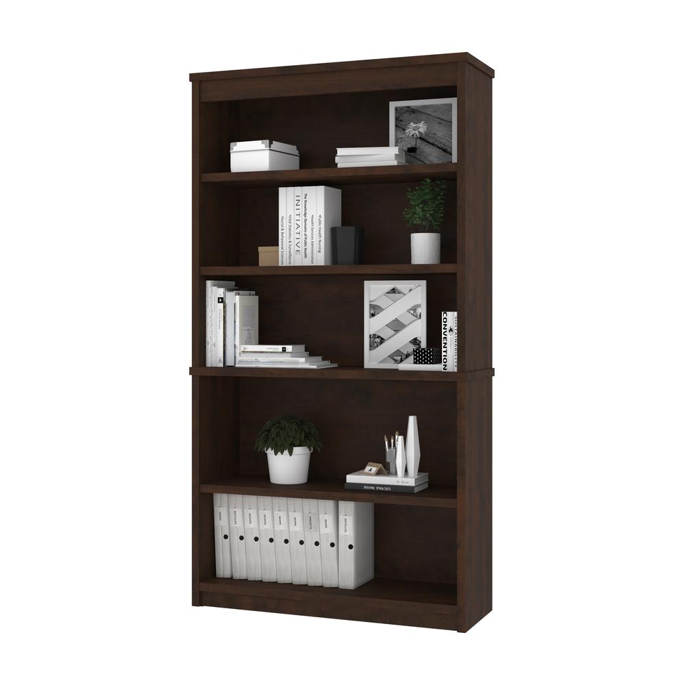 Bestar Universel 36W Bookcase , Chocolate. Picture 2
