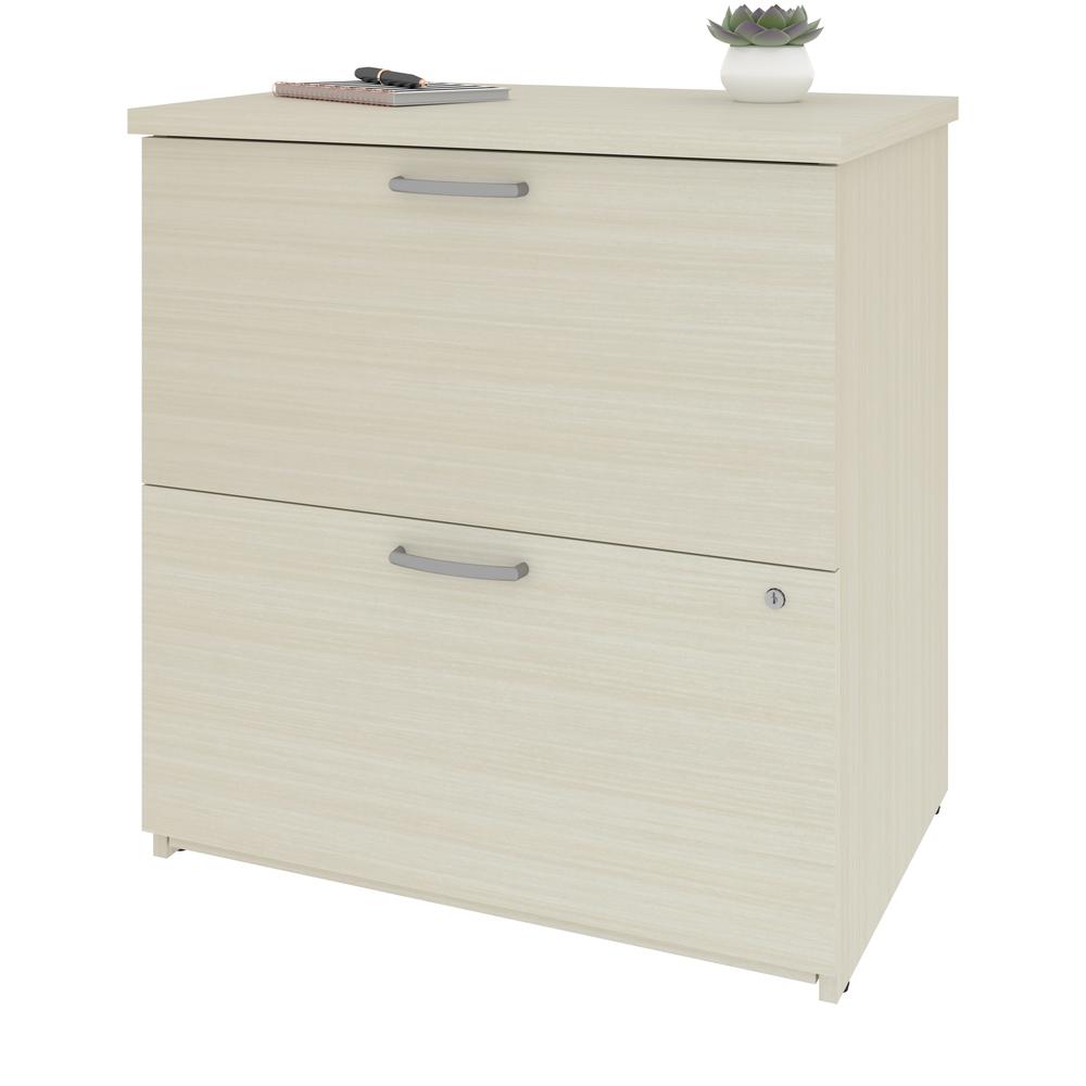 Bestar Universel 29W Lateral File Cabinet  , White Chocolate. Picture 2