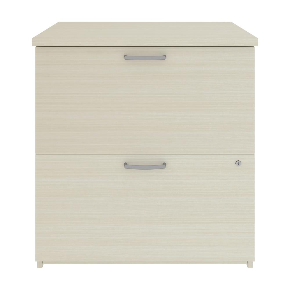Bestar Universel 29W Lateral File Cabinet  , White Chocolate. Picture 4