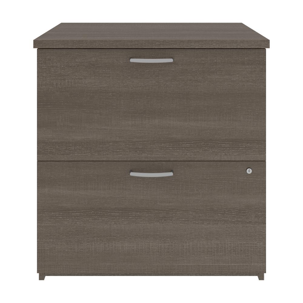 Bestar Universel 29W Lateral File Cabinet  , Bark Grey. Picture 3