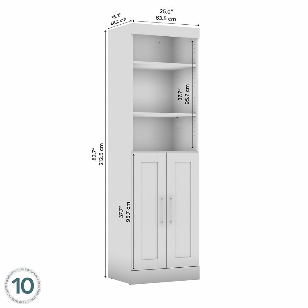 Pur 25W Closet Organizer with Doors in Bark Gray. Picture 4
