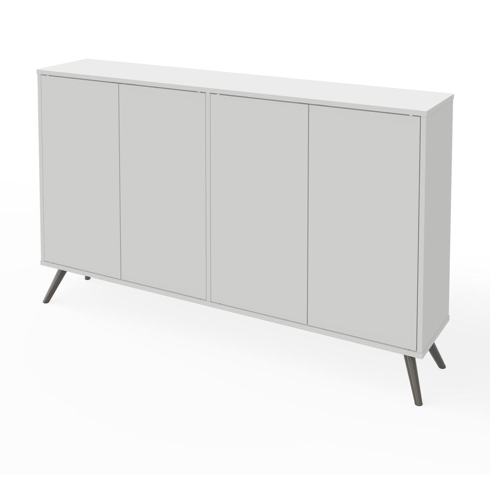 Bestar Small Space Krom 60-inch Storage Unit in White. The main picture.
