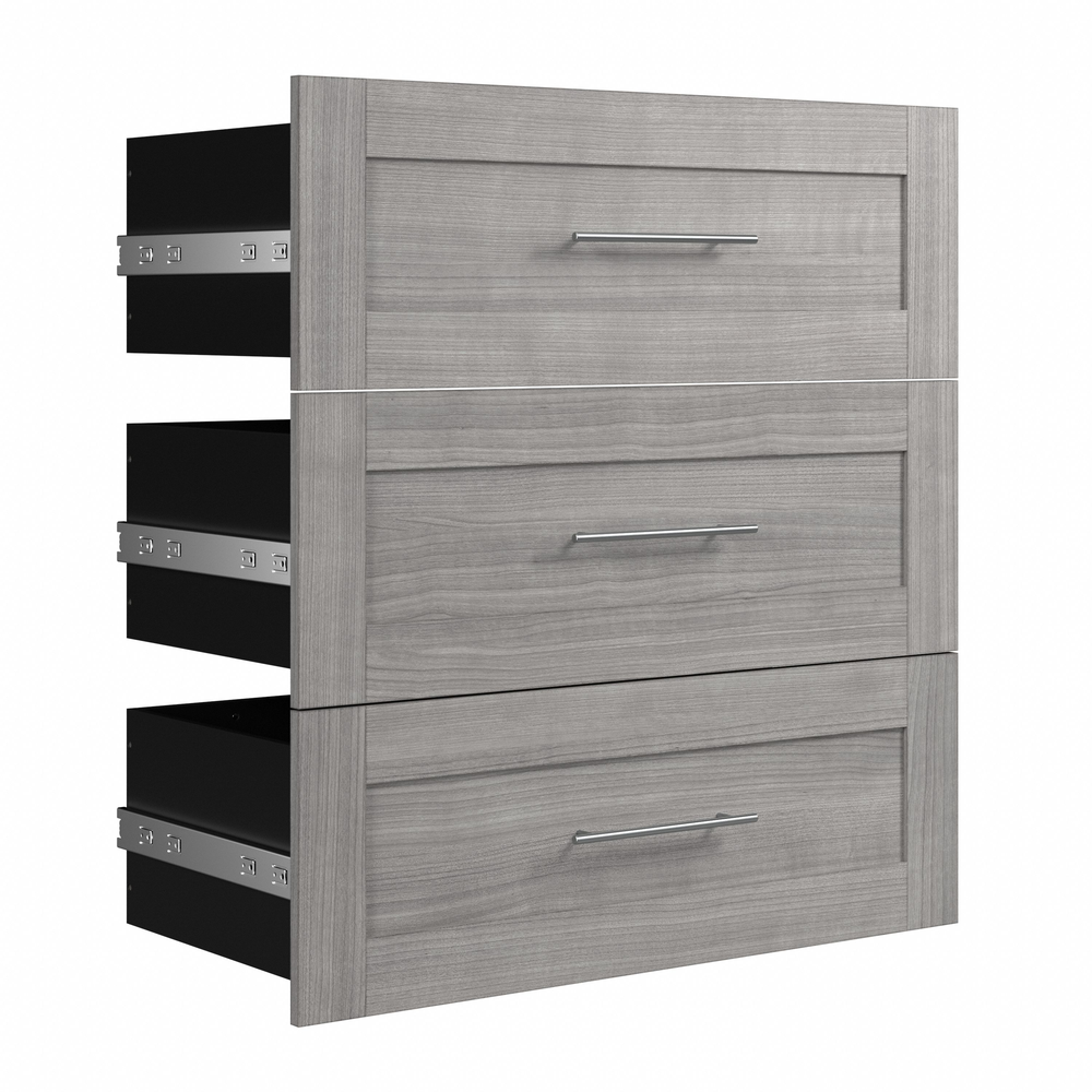 Pur 3 Drawer Set for Pur 36W Closet Organizer in Platinum Gray. Picture 1