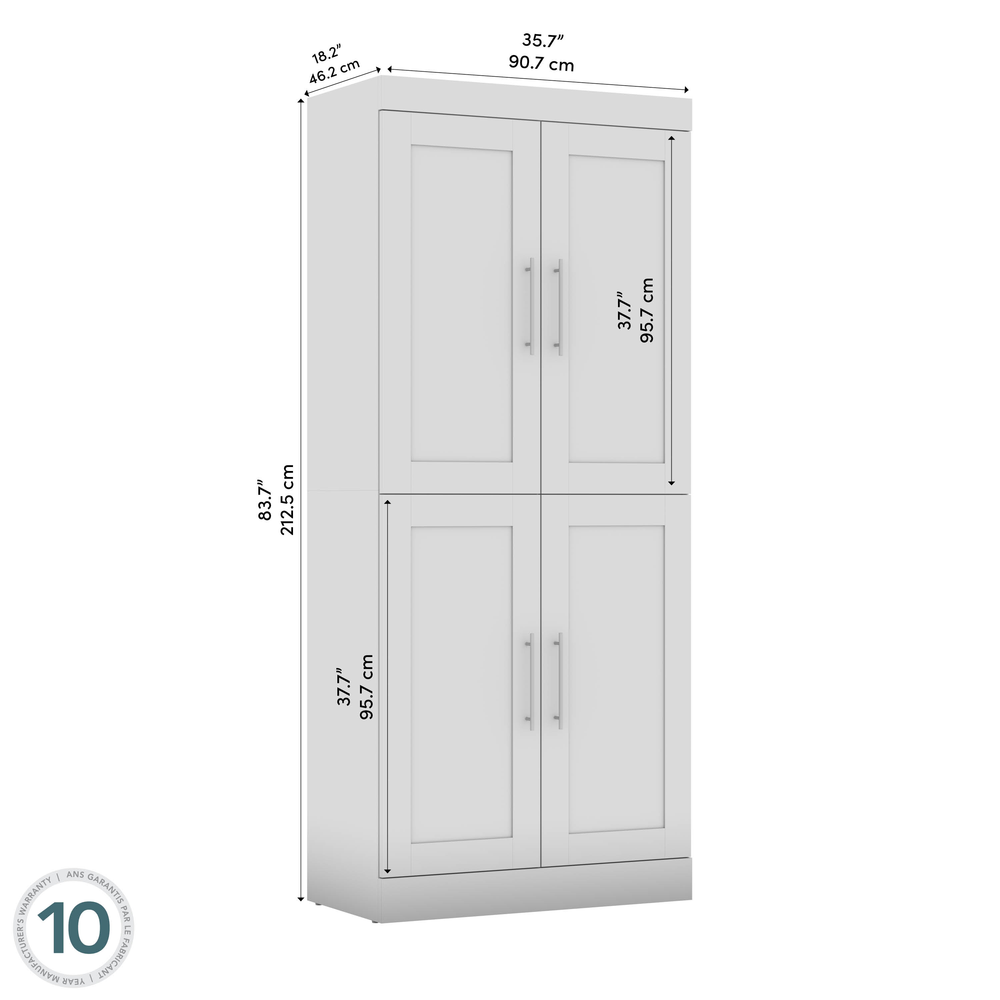 Pur 36W Closet Storage Cabinet in Platinum Gray. Picture 6