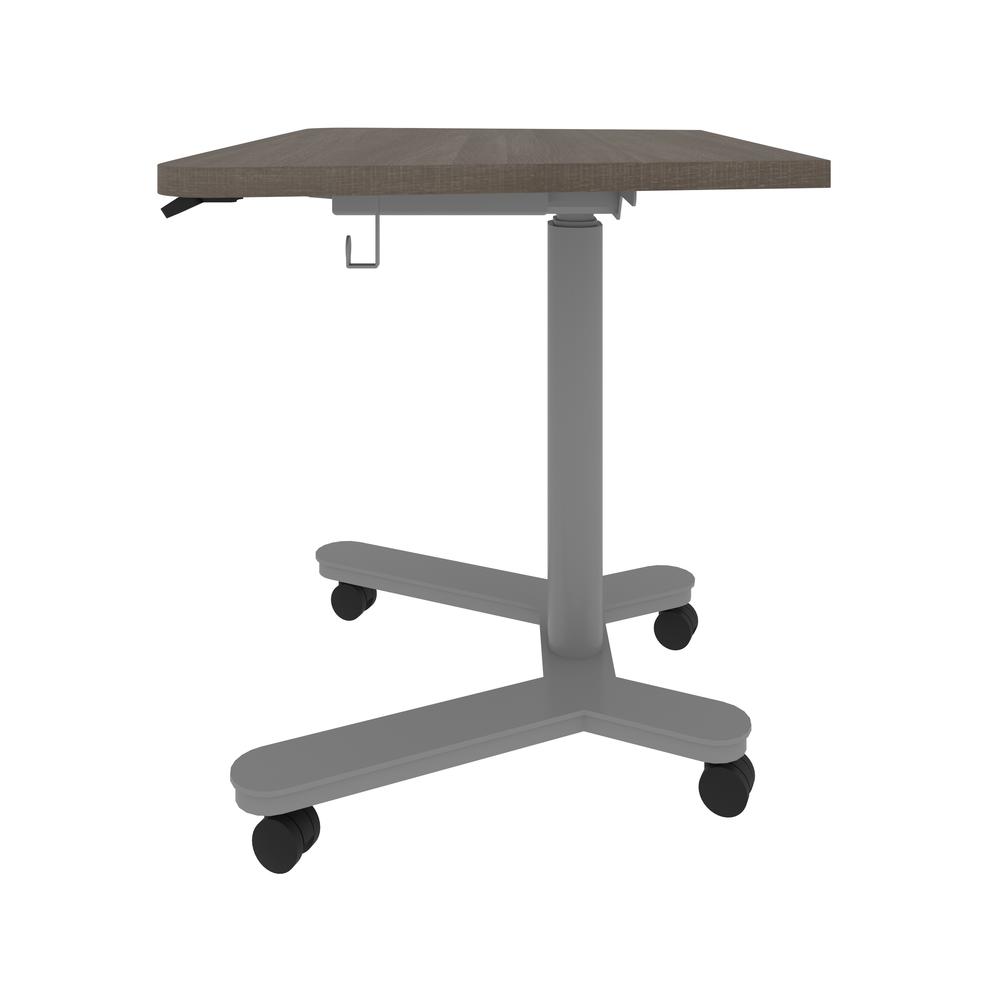 Bestar Universel 36W x 24D Small Standing Desk in bark grey. Picture 4