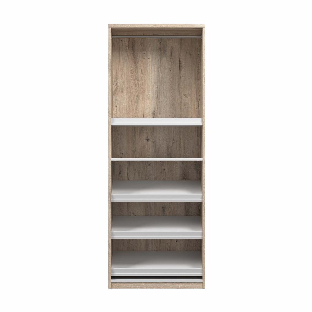 Cielo 30W Closet Organizer in Rustic Brown and White. Picture 3