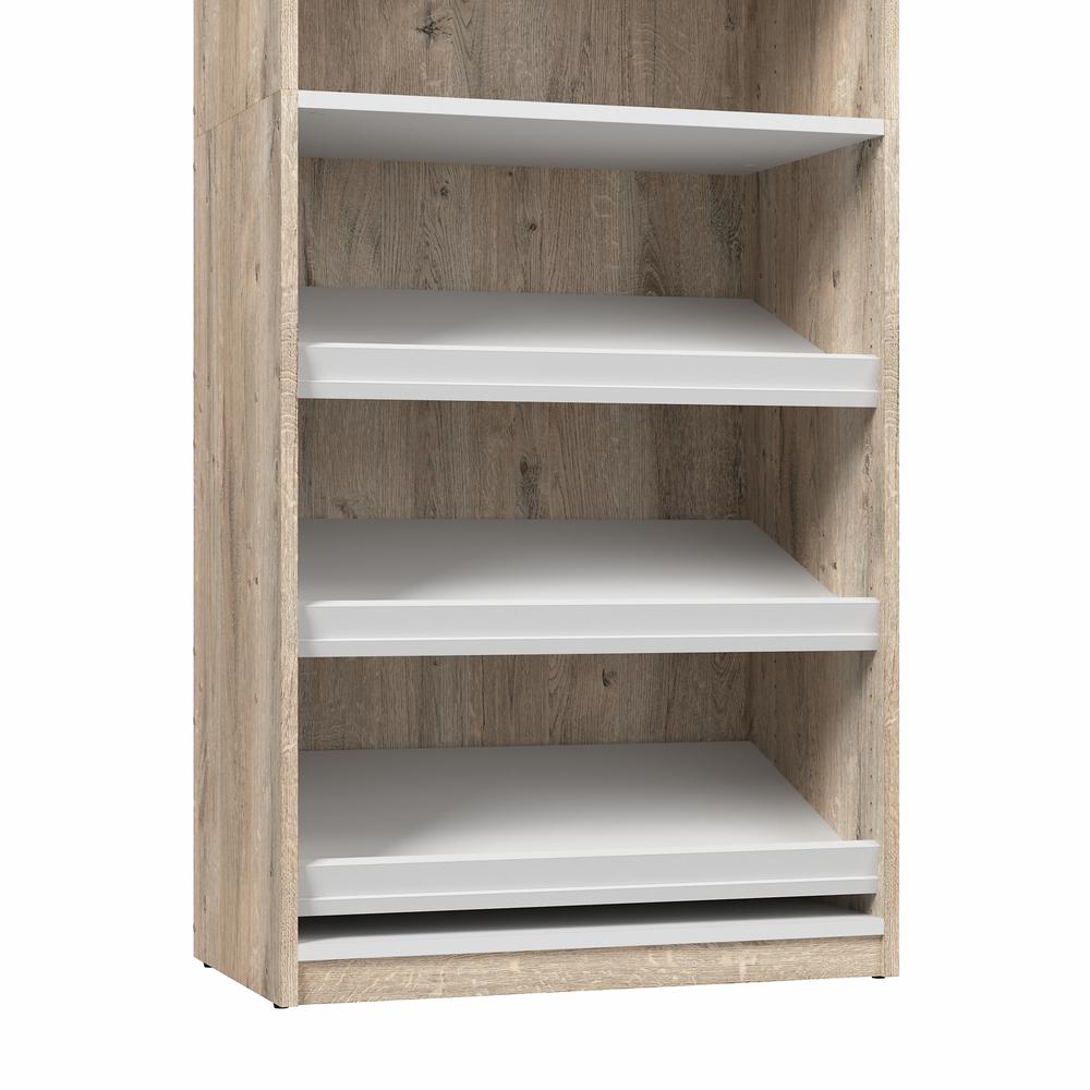 Cielo 30W Closet Organizer in Rustic Brown and White. Picture 6