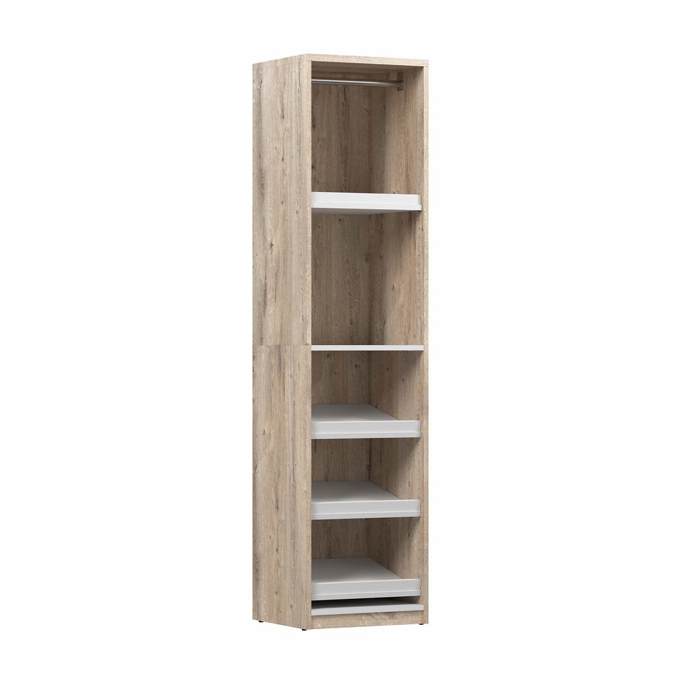Cielo 20W Closet Organizer in Rustic Brown and White. Picture 1