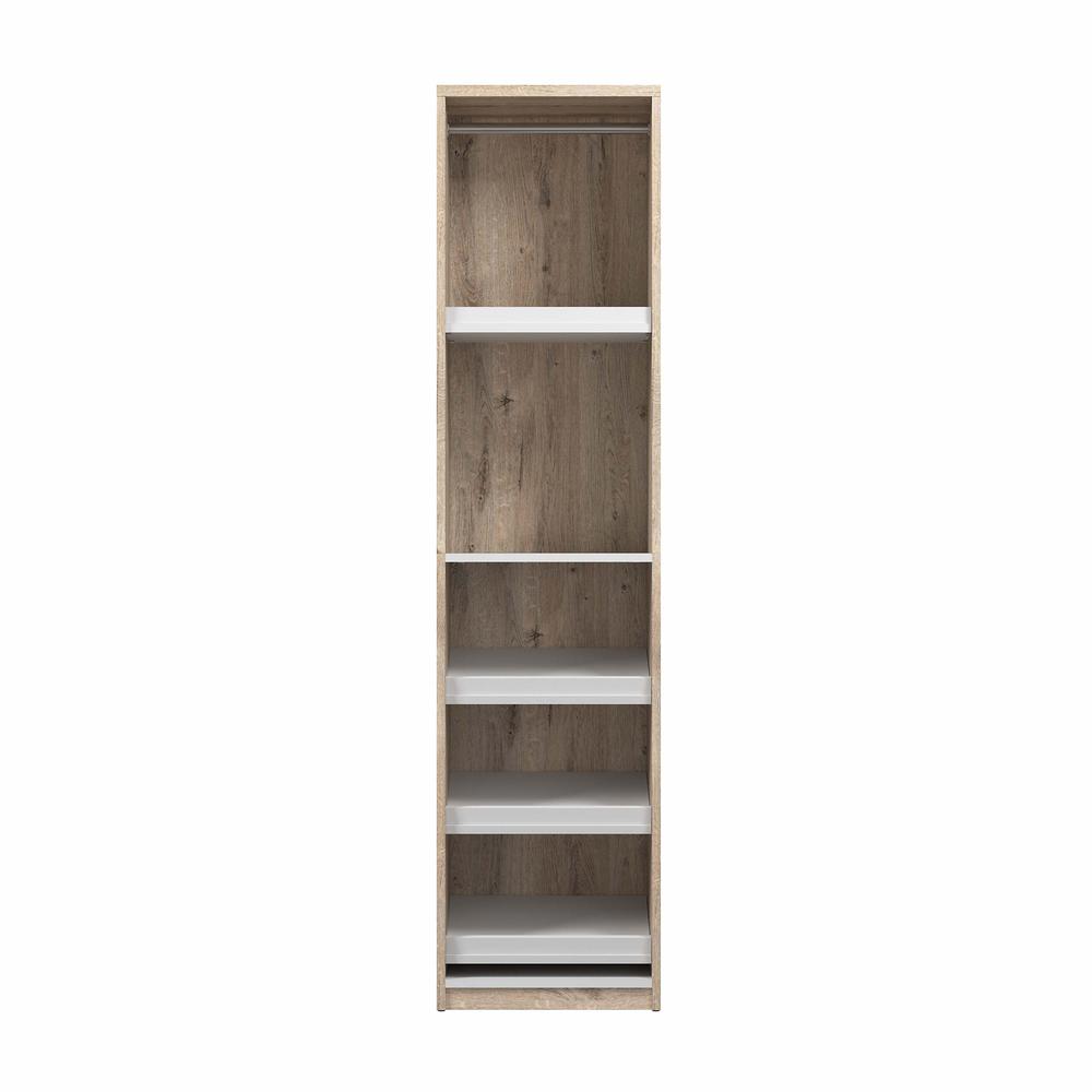 Cielo 20W Closet Organizer in Rustic Brown and White. Picture 2