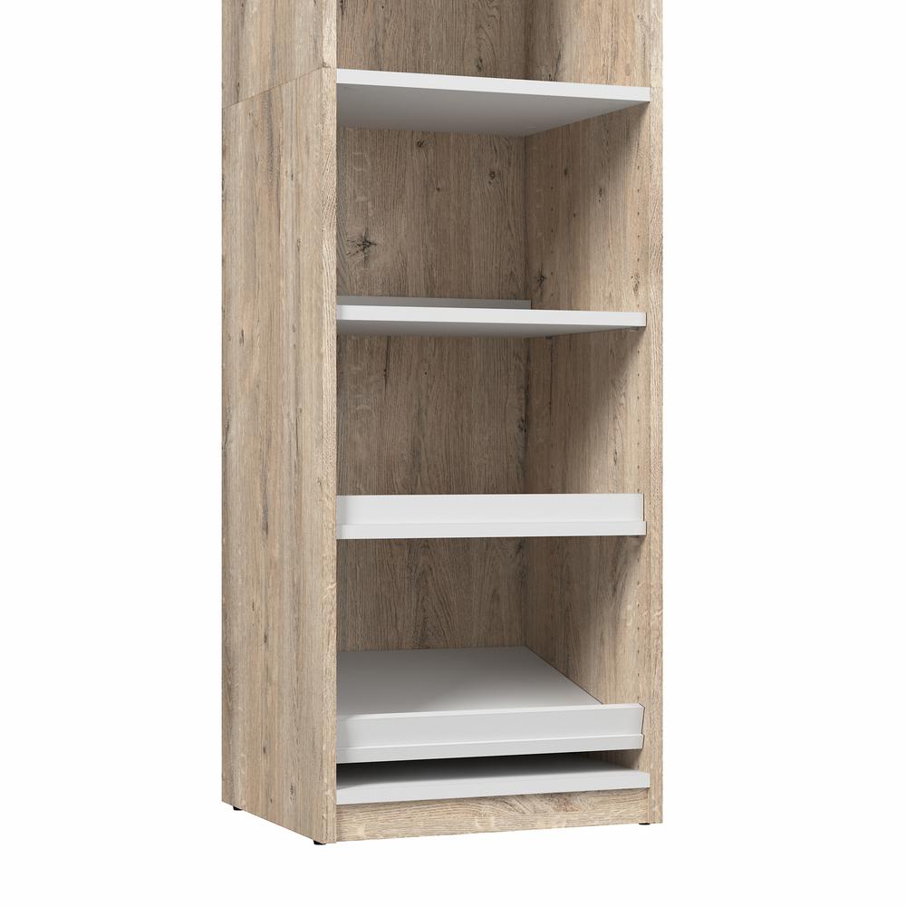 Cielo 20W Closet Organizer in Rustic Brown and White. Picture 6