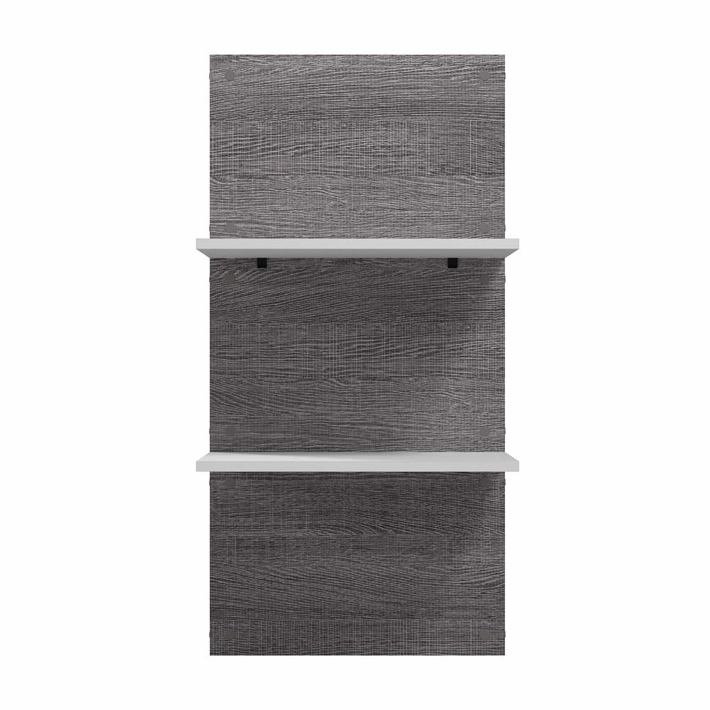 Cielo 20W Floating Shelves for Cielo Storage in Bark Gray and White. Picture 4