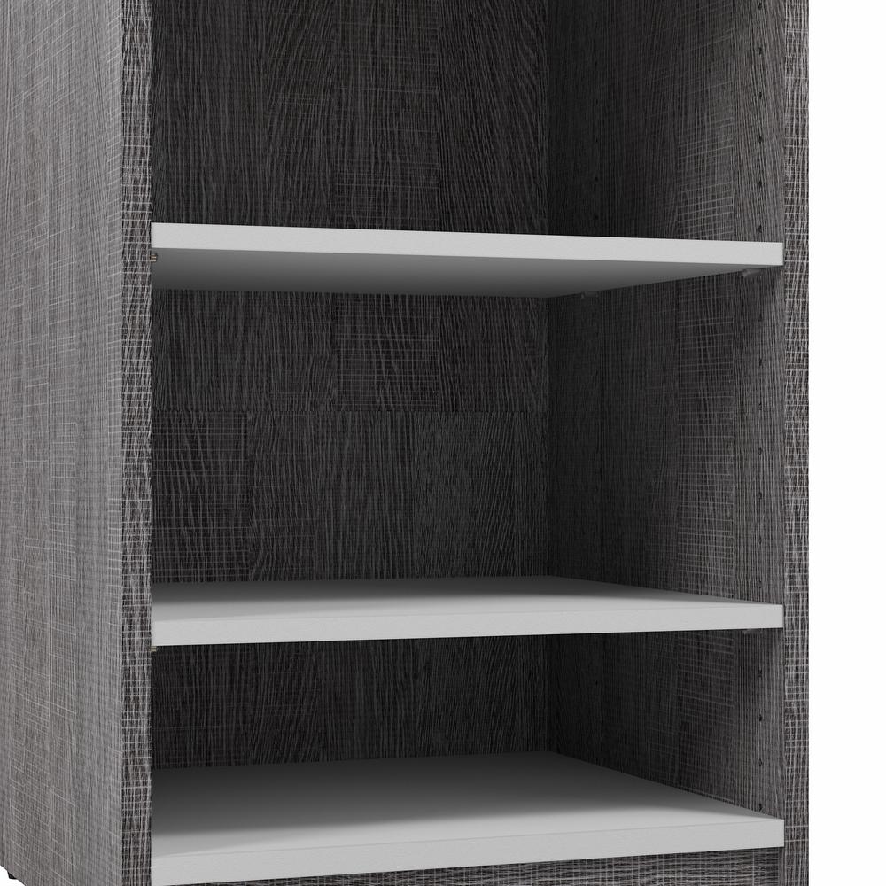 Cielo 20W Floating Shelves for Cielo Storage in Bark Gray and White. Picture 7